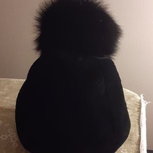 REAL RABBIT/FOX FUR HAT